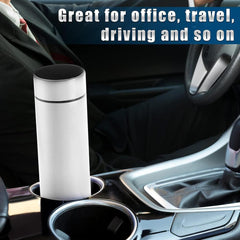 Premium Insulated Temperature Display Water Bottle – 500ml Stainless Steel, Hot & Cold Flask