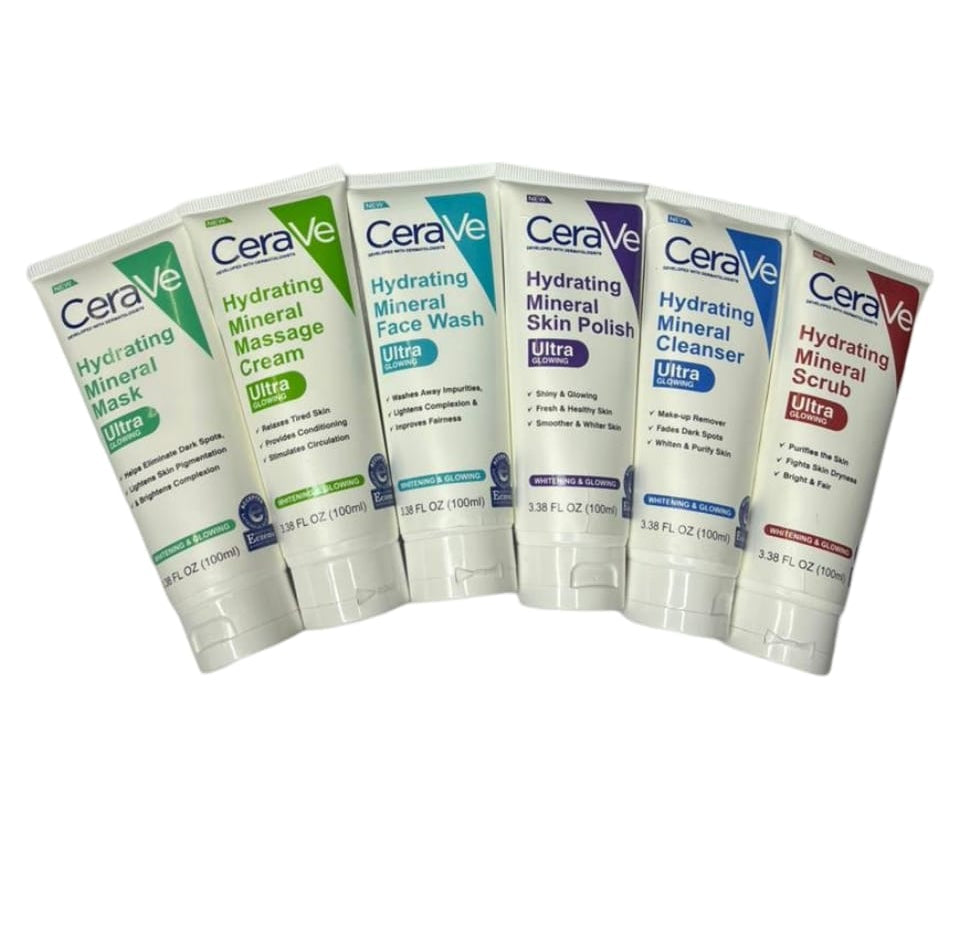 Pack Of 6 Cerave Hydrating Mineral Facial Kit | Best Quality Hydrating Mineral Facial Kit