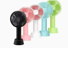 Portable Usb Rechargeable Handheld 3 Speed Strong Wind Electric Small Mini Cooling Fan (random Color)